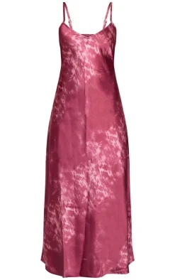 Petite Satin Open Back Maxi Dress-PrettyLittleThing Best