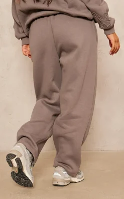 PrettyLittleThing Grey Sweatsuits*Petite Cross Applique Embroidered Sweatpants