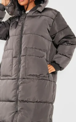 PrettyLittleThing Puffer Jackets*Petite Long Puffer Coat