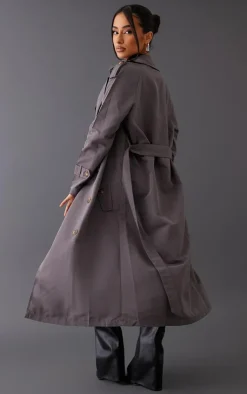PrettyLittleThing Trench Coats*Petite Oversized Trench Coat