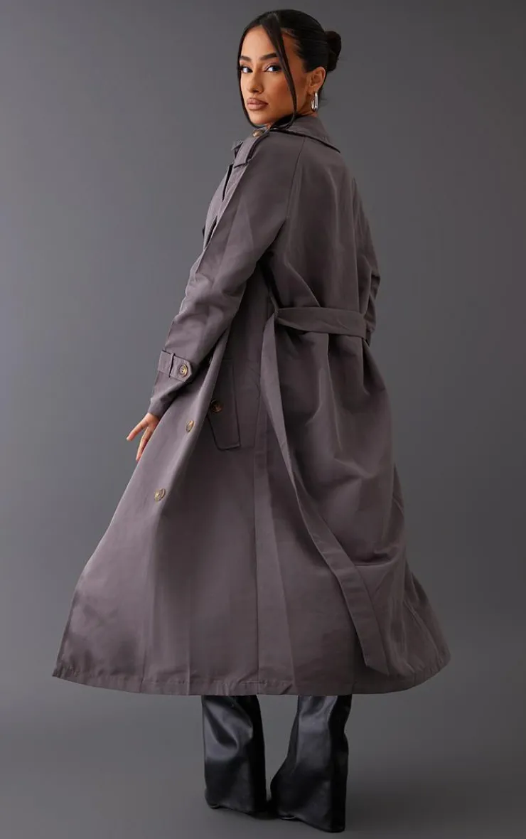 PrettyLittleThing Trench Coats*Petite Oversized Trench Coat