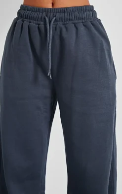Clearance PrettyLittleThing Petite Oversized Wide Leg Sweatpants Charcoal