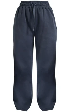 Clearance PrettyLittleThing Petite Oversized Wide Leg Sweatpants Charcoal