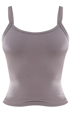 PrettyLittleThing Snatched*Petite Snatched Sculpt Cami Strap Crop Top