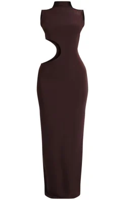 Petite Bodycon Slinky Cut Out Maxi Dress-PrettyLittleThing Best