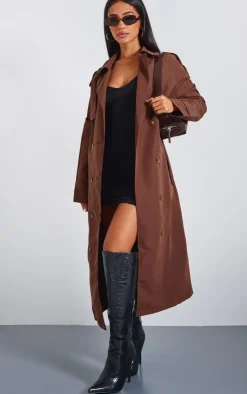 PrettyLittleThing Trench Coats*Petite Oversized Trench Coat