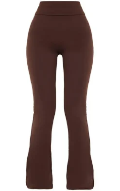 Petite Coffee Snatched Sculpt Foldover Pants
