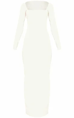 Petite Cotton Square Neck Maxi Dress-PrettyLittleThing Discount