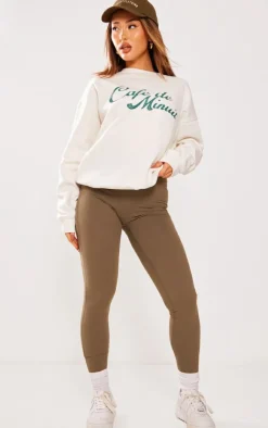 PrettyLittleThing Oversized Sweaters*Petite Graphic Oversized Sweatshirt