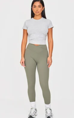 PrettyLittleThing Snatched*Petite Snatched Sculpt Wrap Over Leggings