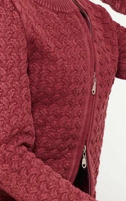 PrettyLittleThing Knitted Two Piece Sets*Petite Cable Knit Jacket