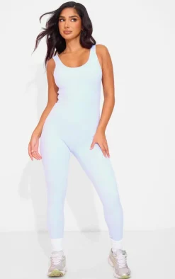 PrettyLittleThing Snatched*Petite Snatched Sculpt Square Neck Jumpsuit