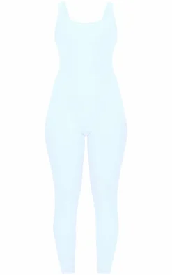 PrettyLittleThing Snatched*Petite Snatched Sculpt Square Neck Jumpsuit