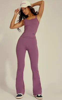 PrettyLittleThing Snatched*Petite Core Collection Tab Snatched Sculpt Foldover Pant