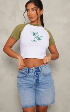PrettyLittleThing T-Shirts*Petite Graphic Fitted T-shirt