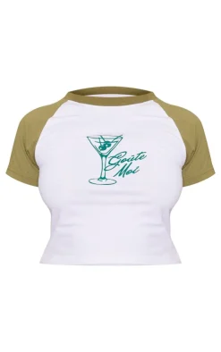 PrettyLittleThing T-Shirts*Petite Graphic Fitted T-shirt