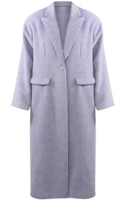 PrettyLittleThing Wool Coats*Petite Brushed Wool Look Oversized Drop Shoulder Coat
