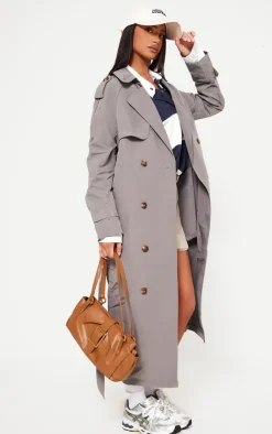 PrettyLittleThing Trench Coats*Petite Oversized Trench Coat