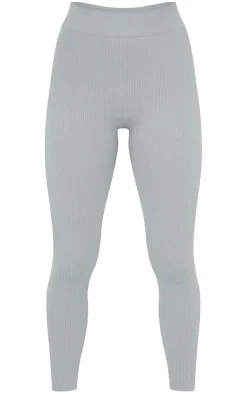 PrettyLittleThing Snatched*Petite Structured Snatched Rib Leggings