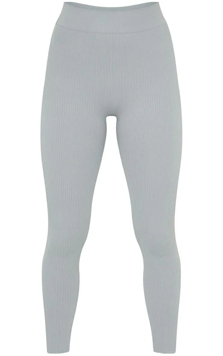 PrettyLittleThing Snatched*Petite Structured Snatched Rib Leggings