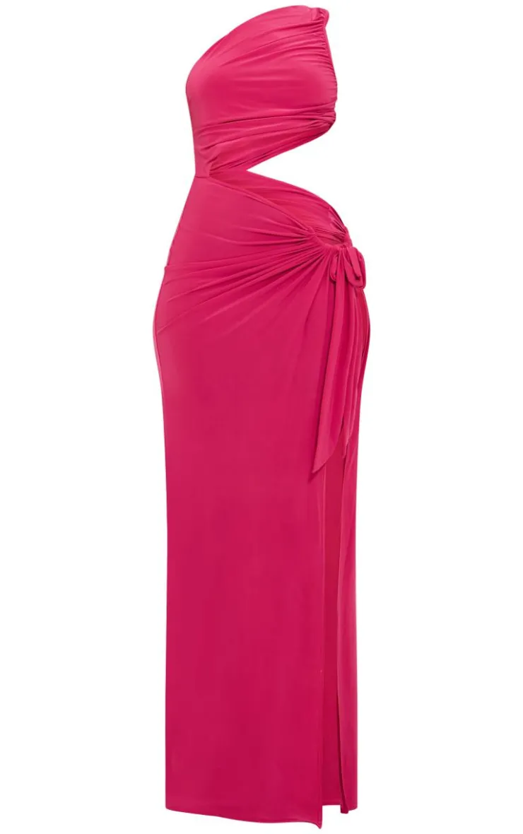Petite Slinky Cut Out Maxi Dress-PrettyLittleThing Online
