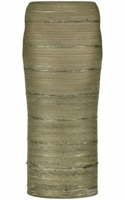 Outlet PrettyLittleThing Petite Extreme Low Waist Maxi Skirt Khaki