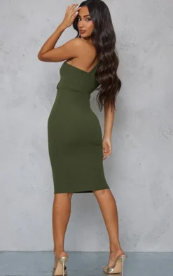 Petite One Shoulder Drape Midi Dress-PrettyLittleThing Hot