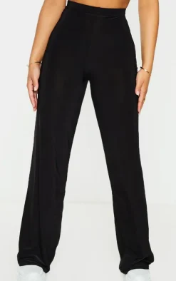 Petite Kyleigh Slinky Straight Leg Pants-PrettyLittleThing Clearance
