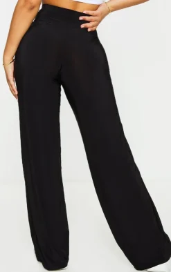 Petite Kyleigh Slinky Straight Leg Pants-PrettyLittleThing Clearance