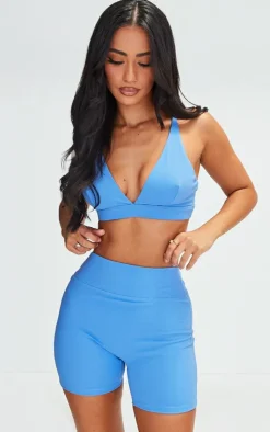 PrettyLittleThing Gym Wear*Petite Snatched Sculpt Strappy Bralet