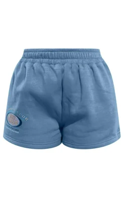 Best PrettyLittleThing Petite Sweat Shorts Light Blue