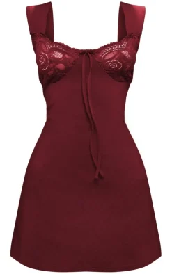 Petite Lace Cup Bodycon Dress-PrettyLittleThing Best