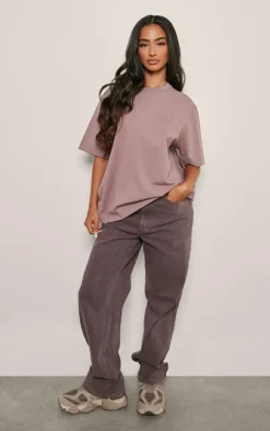 PrettyLittleThing T-Shirts*Petite Premium Cotton Oversized T-shirt