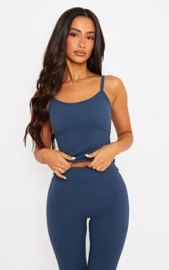 PrettyLittleThing Camisole*Petite Snatched Sculpt Cami Strap Crop Top