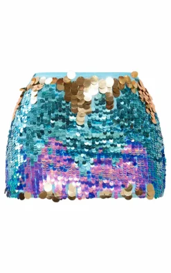 Petite Sequin Micro Mini Skirt-PrettyLittleThing Hot