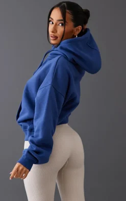 PrettyLittleThing Basic Tops*Petite Oversized Basic Hoodie