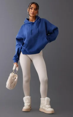 PrettyLittleThing Basic Tops*Petite Oversized Basic Hoodie