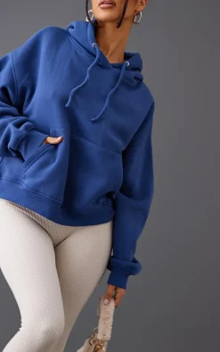 PrettyLittleThing Basic Tops*Petite Oversized Basic Hoodie