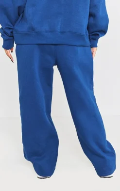 Hot PrettyLittleThing Petite Pilates Graphic Straight Leg Sweatpants Navy
