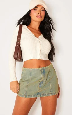 PrettyLittleThing Cardigans*Petite Button Front Knit Cardigan