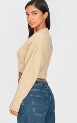 PrettyLittleThing Cardigans*Petite Knitted Button Up Cardigan