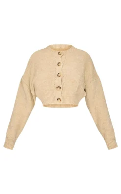 PrettyLittleThing Cardigans*Petite Knitted Button Up Cardigan