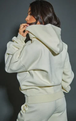 Hot PrettyLittleThing Petite Pilates Graphic Hoodie Oatmeal