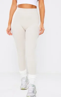 PrettyLittleThing Snatched*Petite Snatched Rib Seamless Leggings