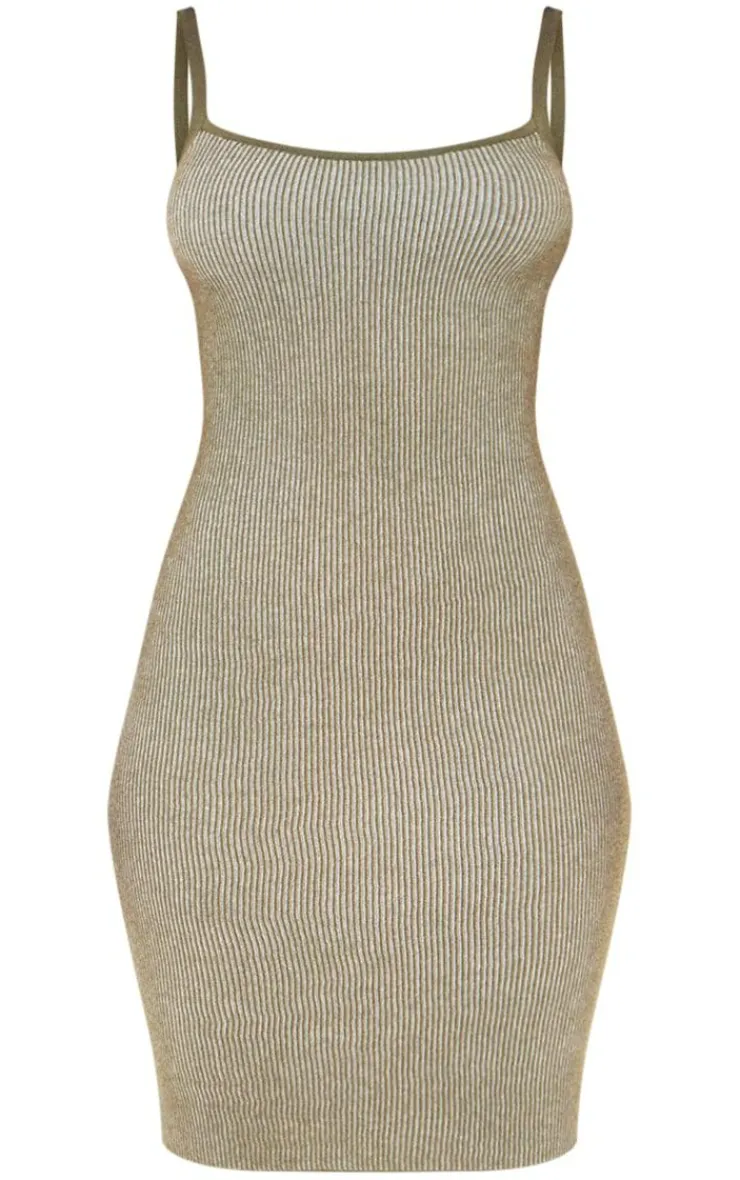 Petite Contrast Knit Mini Dress-PrettyLittleThing Discount