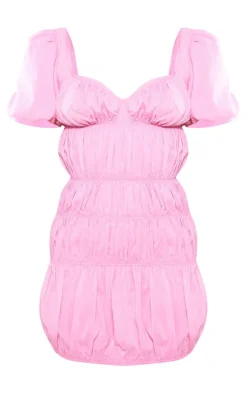 Petite Puff Sleeve Mini Dress-PrettyLittleThing Outlet