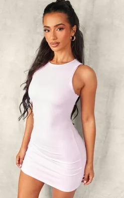 PrettyLittleThing Snatched*Petite Snatched Sculpt Racer Bodycon Dress