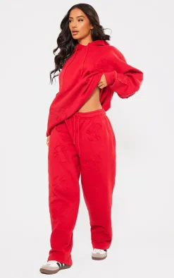 PrettyLittleThing Graphic Sweatsuits*Petite Cross Applique Embroide Sweatpants