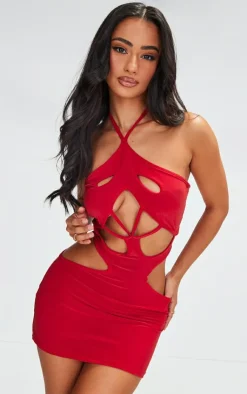 Petite Cut Out Mini Dress-PrettyLittleThing Clearance
