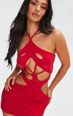 Petite Cut Out Mini Dress-PrettyLittleThing Clearance